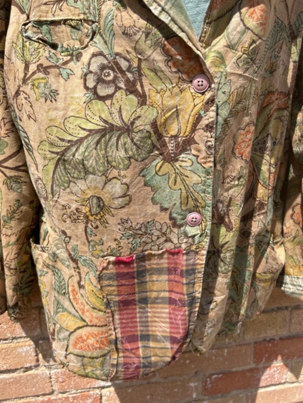 A Rare Bird. Patchwork Floral Blazer